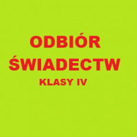 oDBIÓR ŚWIADECTW